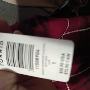 Torrid Red Plaid Jeggings